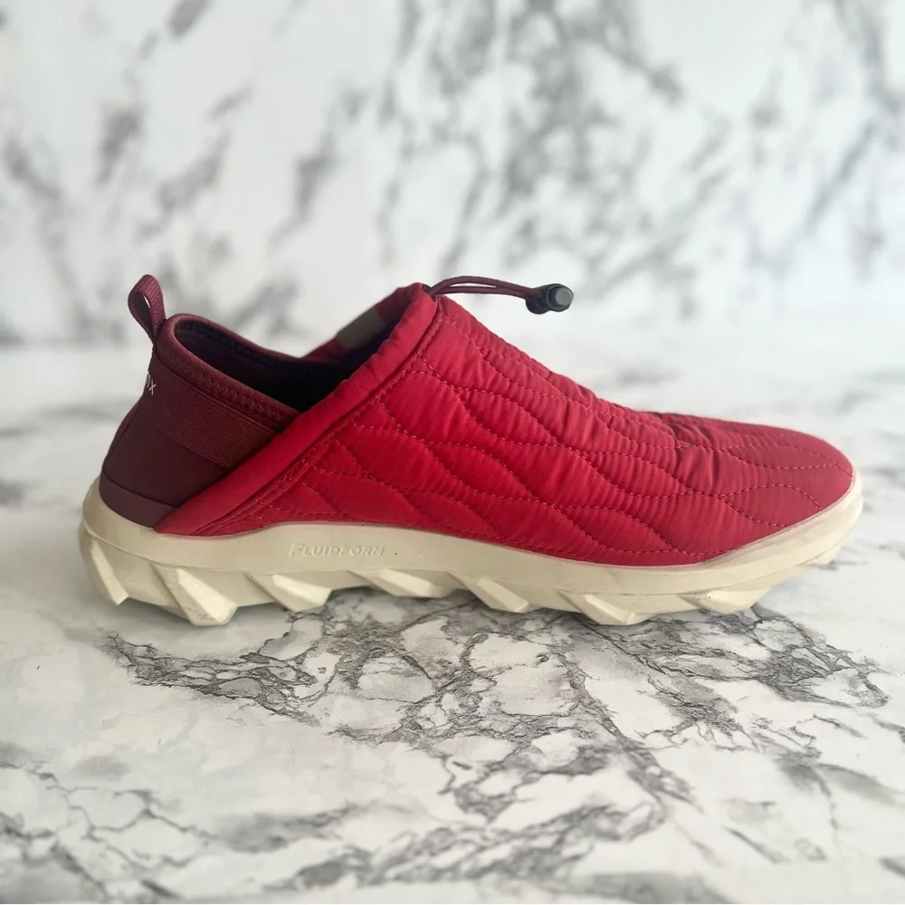 Ecco MX Quilted Red Chili Slipper Sneaker 10 Comfort Lounging